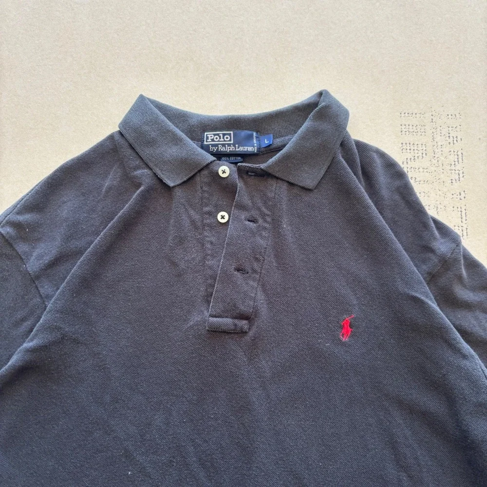 Vintage Polo Ralph Lauren Polo Shirt Navy Blue